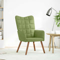 Sedia Relax Verde Chiaro in Velluto