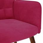 Sedia Relax Rosso Vino in Velluto