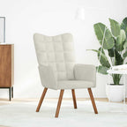 Sedia Relax Crema in Velluto