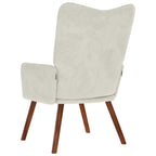 Sedia Relax Crema in Velluto