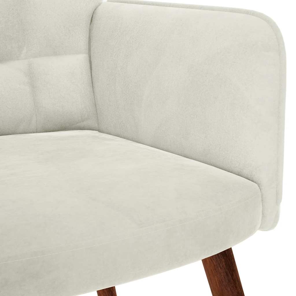 Sedia Relax Crema in Velluto