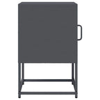 Comodino Antracite 36x39x60,5 cm in Acciaio Laminato a Freddo