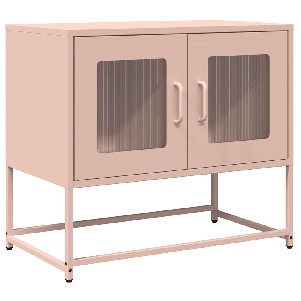 Mobile TV Rosa 68x39x60,5 cm in Acciaio Laminato a Freddo