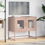 Mobile TV Rosa 68x39x60,5 cm in Acciaio Laminato a Freddo