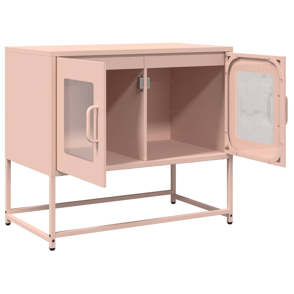 Mobile TV Rosa 68x39x60,5 cm in Acciaio Laminato a Freddo