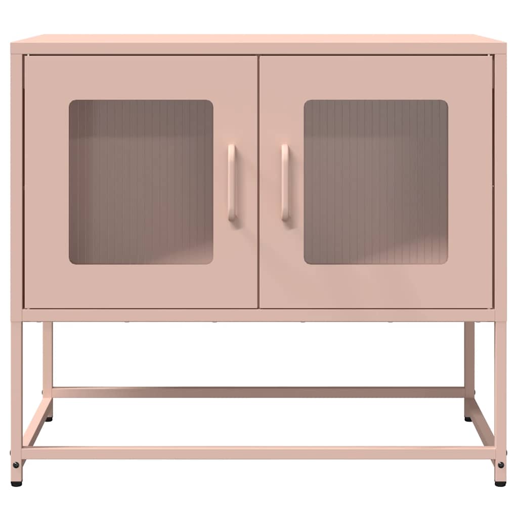 Mobile TV Rosa 68x39x60,5 cm in Acciaio Laminato a Freddo