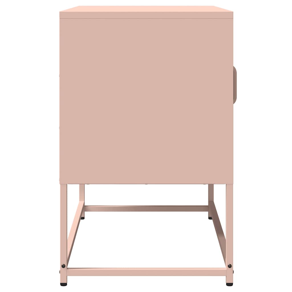 Mobile TV Rosa 68x39x60,5 cm in Acciaio Laminato a Freddo