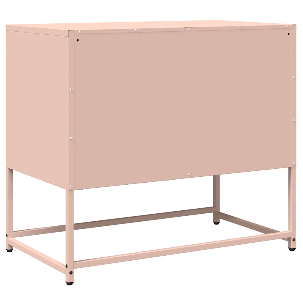Mobile TV Rosa 68x39x60,5 cm in Acciaio Laminato a Freddo