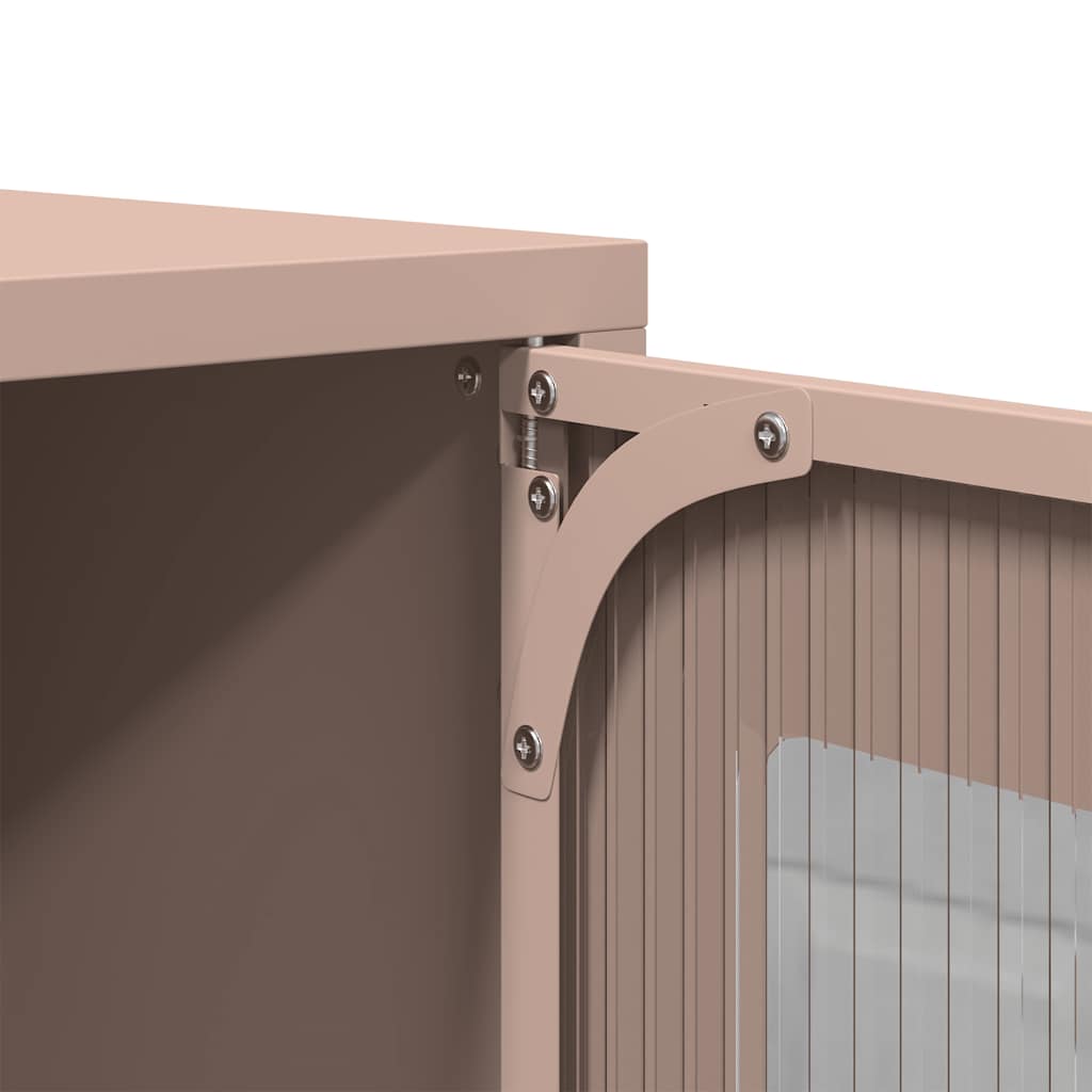 Mobile TV Rosa 68x39x60,5 cm in Acciaio Laminato a Freddo