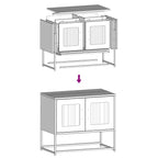 Mobile TV Rosa 68x39x60,5 cm in Acciaio Laminato a Freddo