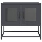 Mobile TV Antracite 68x39x60,5 cm in Acciaio Laminato a Freddo