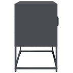 Mobile TV Antracite 68x39x60,5 cm in Acciaio Laminato a Freddo