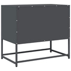 Mobile TV Antracite 68x39x60,5 cm in Acciaio Laminato a Freddo