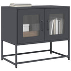 Mobile TV Antracite 68x39x60,5 cm in Acciaio Laminato a Freddo