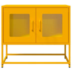 Mobile TV Giallo Senape 68x39x60,5 Acciaio Laminato a Freddo