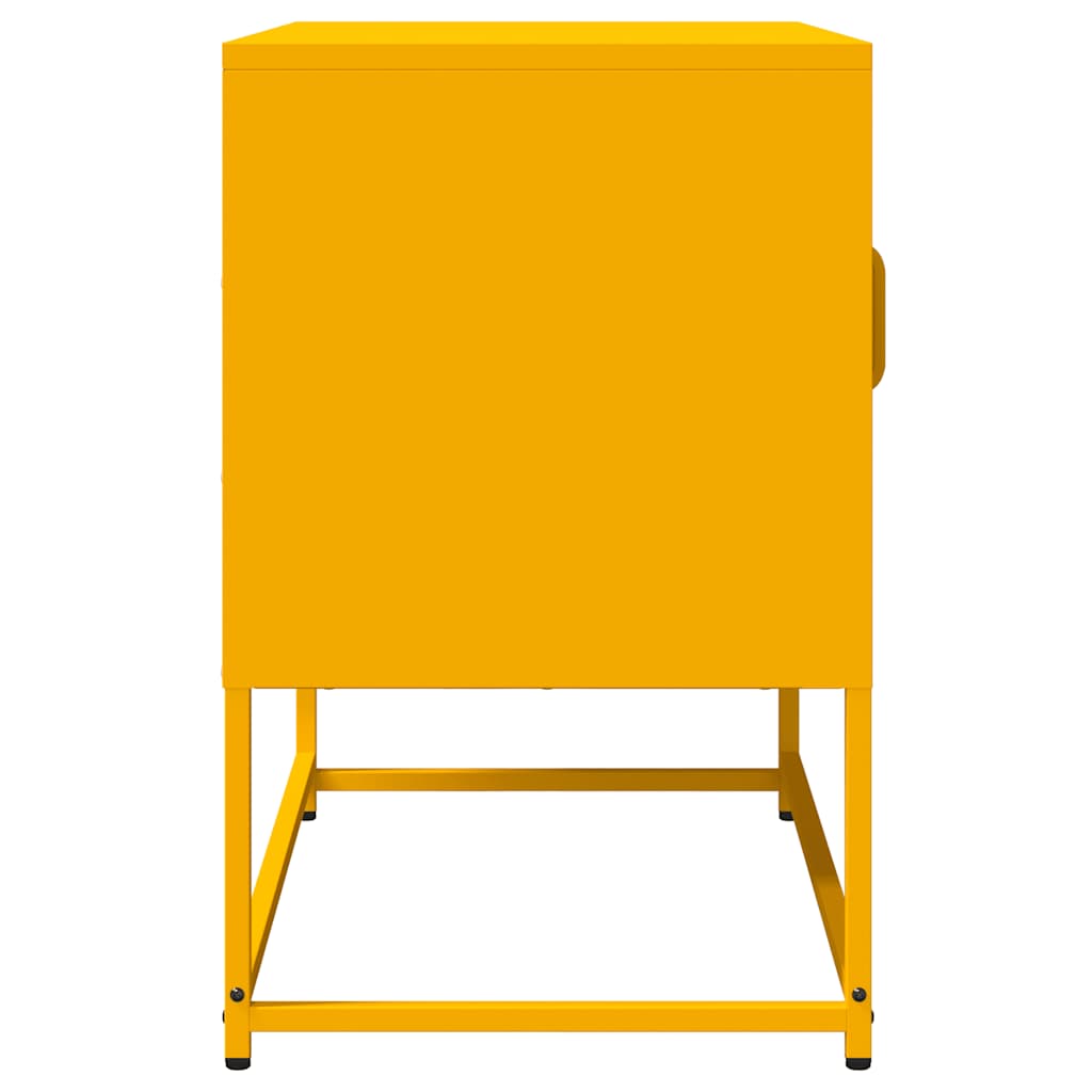 Mobile TV Giallo Senape 68x39x60,5 Acciaio Laminato a Freddo