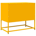 Mobile TV Giallo Senape 68x39x60,5 Acciaio Laminato a Freddo
