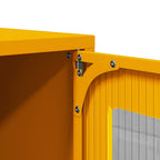 Mobile TV Giallo Senape 68x39x60,5 Acciaio Laminato a Freddo