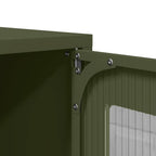 Mobile TV Verde Oliva 68x39x60,5cm in Acciaio Laminato a Freddo