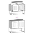 Mobile TV Verde Oliva 68x39x60,5cm in Acciaio Laminato a Freddo
