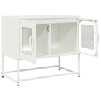 Mobile TV Bianco 68x39x60,5 cm in Acciaio Laminato a Freddo