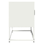 Mobile TV Bianco 68x39x60,5 cm in Acciaio Laminato a Freddo
