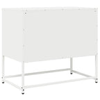 Mobile TV Bianco 68x39x60,5 cm in Acciaio Laminato a Freddo