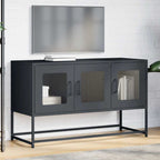 Mobile TV Antracite 100,5x39x60,5 cm Acciaio Laminato a Freddo