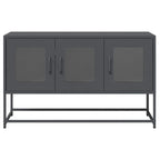 Mobile TV Antracite 100,5x39x60,5 cm Acciaio Laminato a Freddo