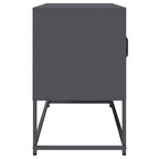 Mobile TV Antracite 100,5x39x60,5 cm Acciaio Laminato a Freddo