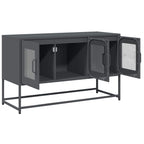 Mobile TV Antracite 100,5x39x60,5 cm Acciaio Laminato a Freddo
