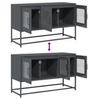 Mobile TV Antracite 100,5x39x60,5 cm Acciaio Laminato a Freddo