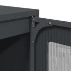 Mobile TV Antracite 100,5x39x60,5 cm Acciaio Laminato a Freddo