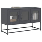 Mobile TV Antracite 100,5x39x60,5 cm Acciaio Laminato a Freddo