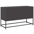 Mobile TV Nero 100,5x39x60,5 cm in Acciaio