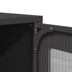 Mobile TV Nero 100,5x39x60,5 cm in Acciaio