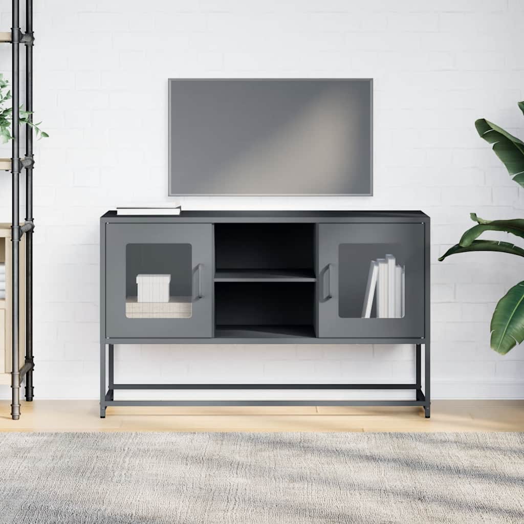 Mobile TV Antracite 100,5x39x60,5 cm in Acciaio
