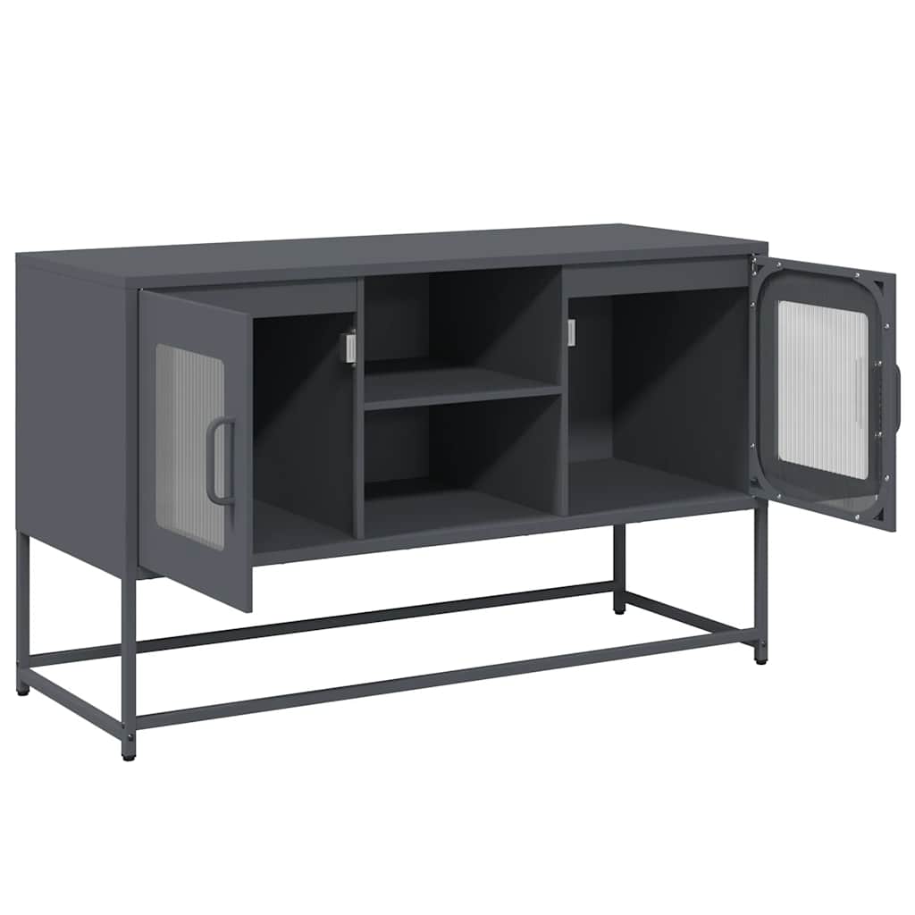 Mobile TV Antracite 100,5x39x60,5 cm in Acciaio
