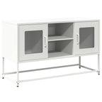 Mobile TV Bianco 100,5x39x60,5 cm in Acciaio