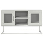 Mobile TV Bianco 100,5x39x60,5 cm in Acciaio