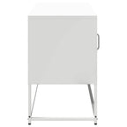 Mobile TV Bianco 100,5x39x60,5 cm in Acciaio