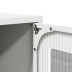 Mobile TV Bianco 100,5x39x60,5 cm in Acciaio