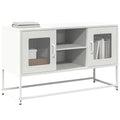 Mobile TV Bianco 100,5x39x60,5 cm in Acciaio