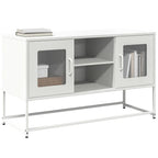 Mobile TV Bianco 100,5x39x60,5 cm in Acciaio