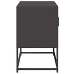 Mobile TV Nero 68x39x60,5 cm in Acciaio