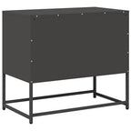 Mobile TV Nero 68x39x60,5 cm in Acciaio