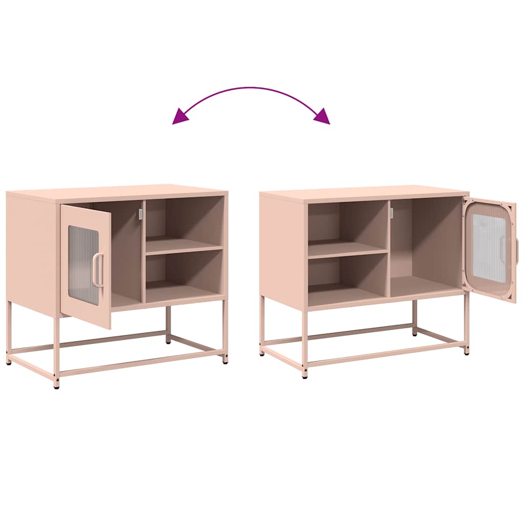 Mobile TV Rosa 68x39x60,5 cm in Acciaio