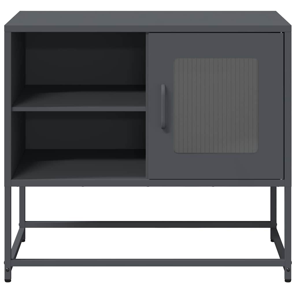 Mobile TV Antracite 68x39x60,5 cm in Acciaio