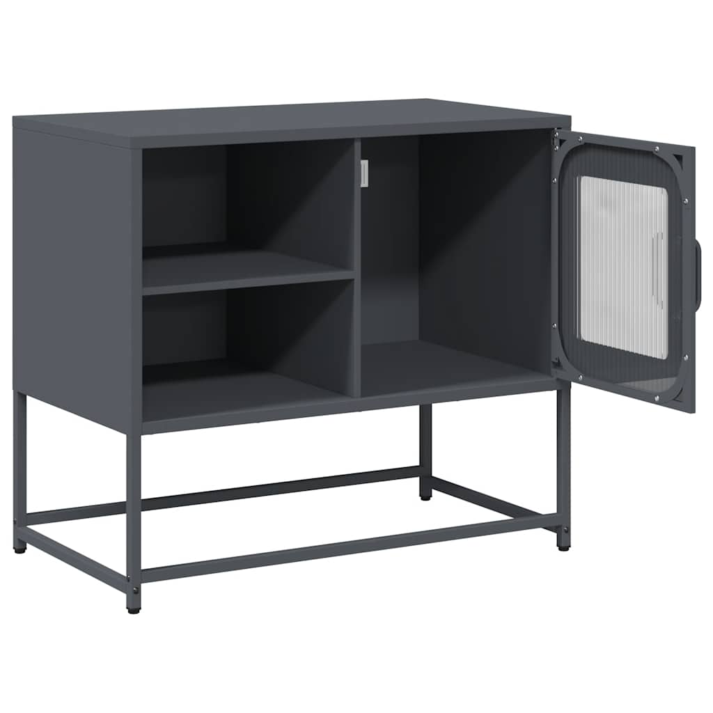 Mobile TV Antracite 68x39x60,5 cm in Acciaio