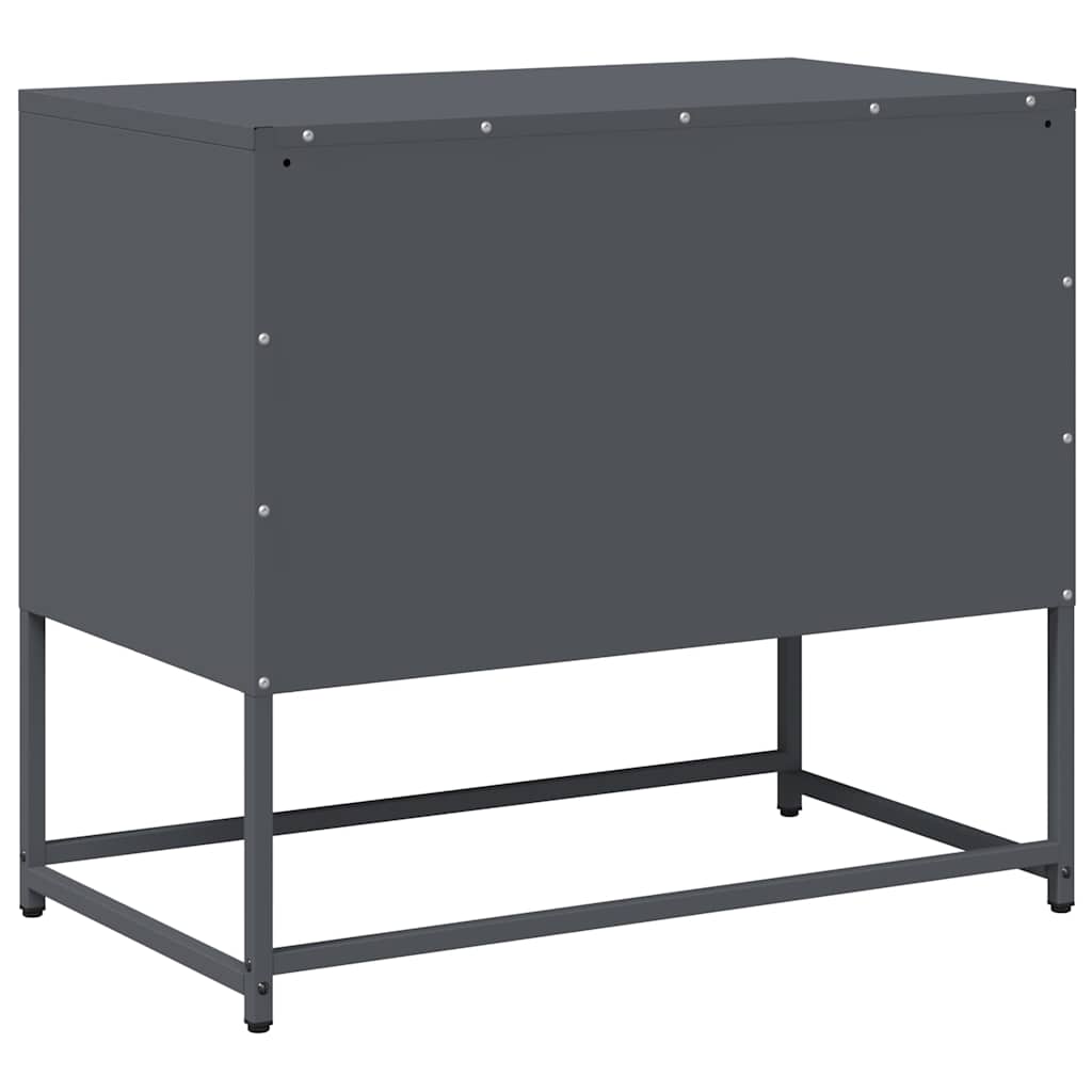 Mobile TV Antracite 68x39x60,5 cm in Acciaio
